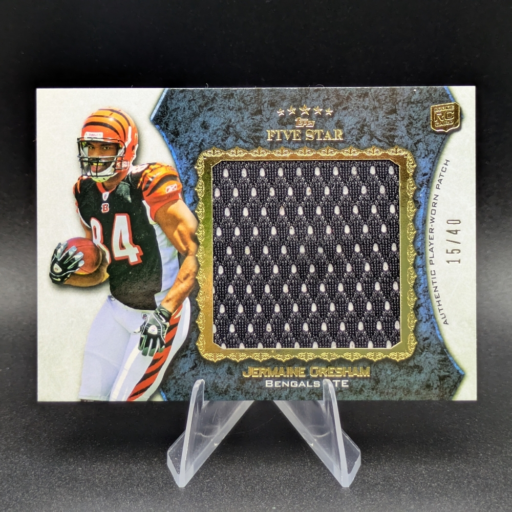 2010 Topps Five Star Jumbo Jersey Relic /40 Jermaine Gresham #JJR-JG Rookie RC